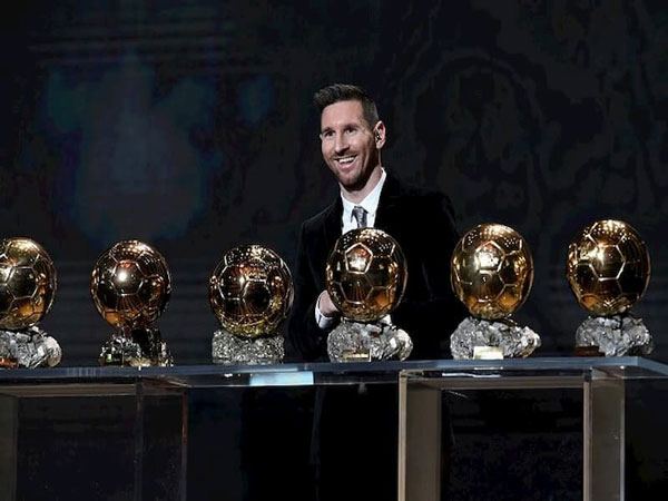 Messi giành được 6 quả bóng vàng thế giới