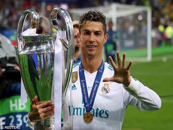 Cristiano Ronaldo - Cầu thủ vô địch cúp c1 nhiều nhất 