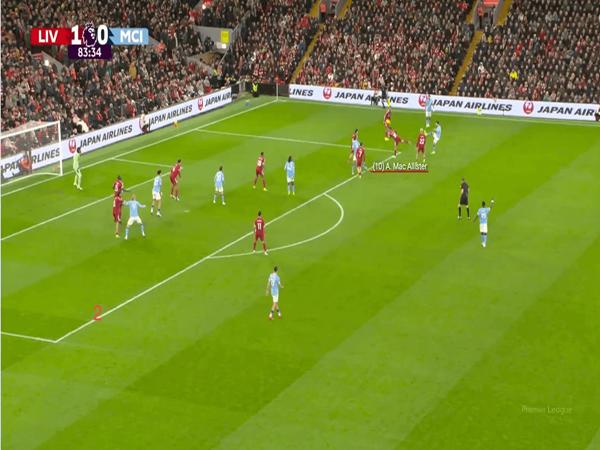 Mac Allister trở thành điểm yếu