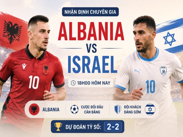 Nhận định chuyên gia Albania vs Israel 18h00 hôm nay
